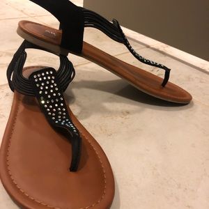 Women’s Black Thong Sandals size 8.5